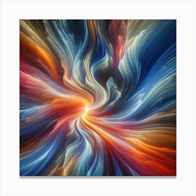 Abstract Waves: Creating Fluid Forms with Intentional Camera Movement 3 Canvas Print