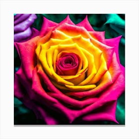 Rainbow Roses 3 Toile