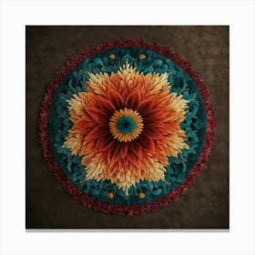 Mandala Flower Canvas Print