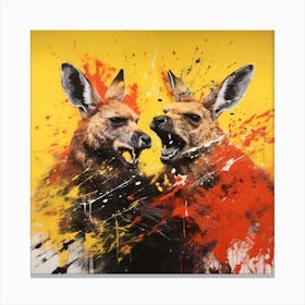 Kangaroos Canvas Print