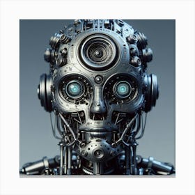 Robot Head 3 Canvas Print