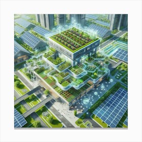 Urban Agriculture In The City Canvas Print