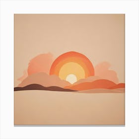 Sunset Stock Videos & Royalty-Free Footage Canvas Print