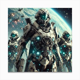 Elemental Vanguard Gravity Resistant Armor Canvas Print