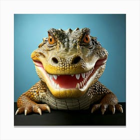 Alligator Head Canvas Print