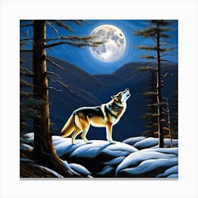 Howling Wolf 1 Canvas Print