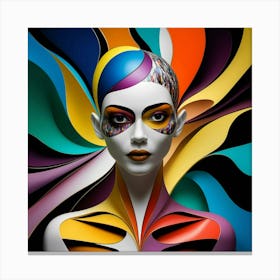 A Striking Abstract Art Piece Featuring A Stylized Wpnhg5eeqsagnaqynoe Fa Yuzaxinyslq4vrsmbbyiow Canvas Print