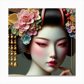 Japan Geisha Visual 47 Canvas Print