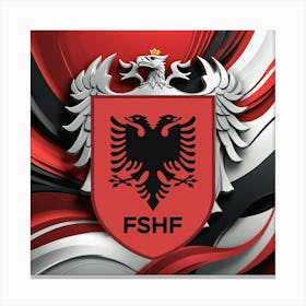 Albania National Football Team Logo Wall Art 5 Canvas Print