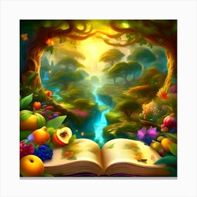 Book Of Fairy Tales Canvas Print