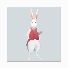 Red Rabbit Canvas Print