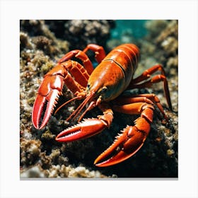 Lobster On The Reef Canvas Print
