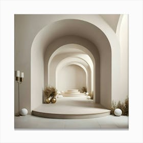 Arched Hallway 10 Canvas Print