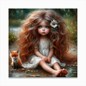 Cute Girl Canvas Print