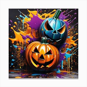 Halloween Pumpkins 2 Canvas Print