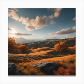 Elegance of Nature in its Golden Hour Canvas Print