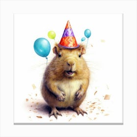 Birthday Rat 1 Canvas Print