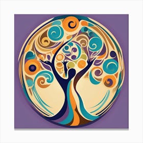 Dancing the tree of life Canvas Print