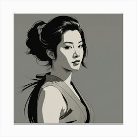 Asian Woman Canvas Print