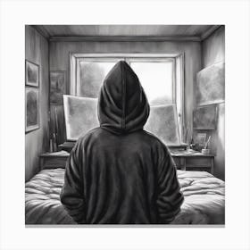 Hooded Man Canvas Print