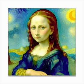 The Young Lady of the Louvre A New Portrait Canvas Print