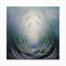 Whispers Of Tranquility A Serene Floral Landscape (4) Canvas Print