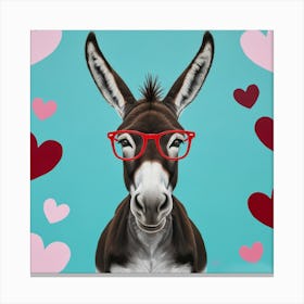 Cool Donkey Canvas Print