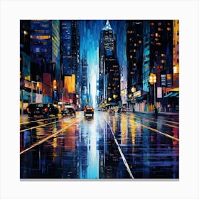 New York City At Night 1 Canvas Print