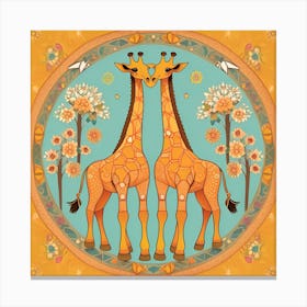 Giraffes Canvas Print