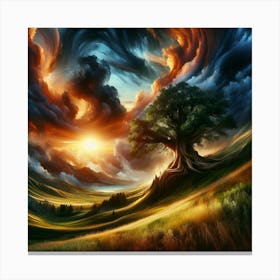 Tree In The Sky Canvas Print