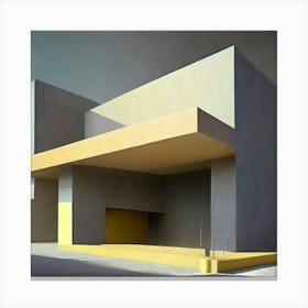 Modern House Abstract Canvas Print