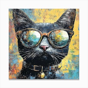 The Coolest Cat In Town 2 Canvas Print