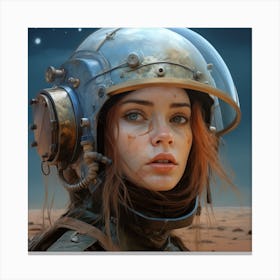 Richardvachtenberg 8000 Years Woman Facewith A Cosmonaut Helmet C305db69 8f3e 4ffc B283 6b814cecc78a Canvas Print