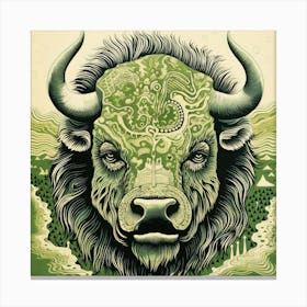 Buffalo Head Canvas Print Canvas Print