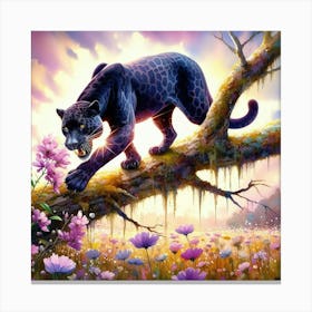 Black Panther 13 Canvas Print