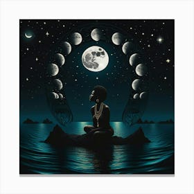 Moon In The Sky Canvas Print