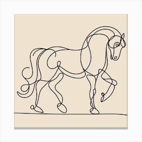 Horse Picasso style Canvas Print