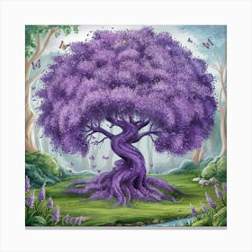 A Stunning Illustration Of A Magical Purple Tree K Apkrbd66q6an7o3jorqixw Zlmfyodsspcmnncyfp99dw Canvas Print