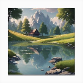 Landscape Painting 45 Canvas Print