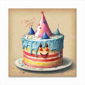 Birthday Cake 16 Canvas Print