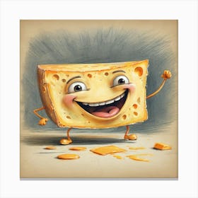 Cheese Art Canvas Print