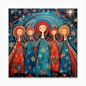 Angels Of Christmas Canvas Print