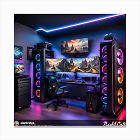 Pc Gaming Room 2 Canvas Print