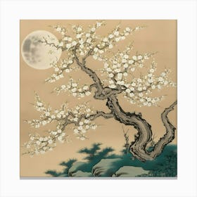 Asian Cherry Blossom Tree 2 Canvas Print