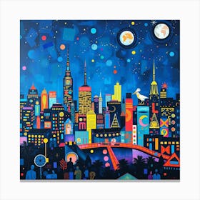 City Skyline 1 Canvas Print