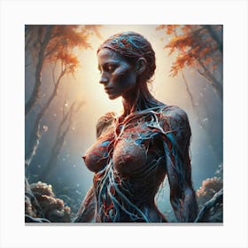 Woman In The Forest 23 Canvas Print