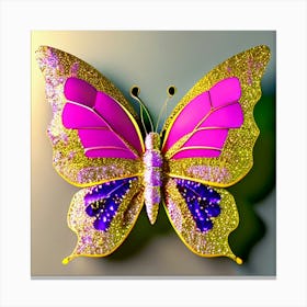 3d Butterfly Canvas Print