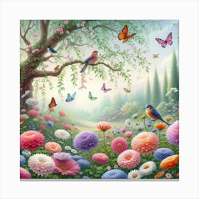 Butterfly Garden Canvas Print