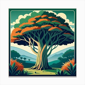 Atherton Tableland S Curtain Fig Tree Australia 1 Canvas Print