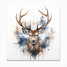 Deer Canvas Art 1 Canvas Print